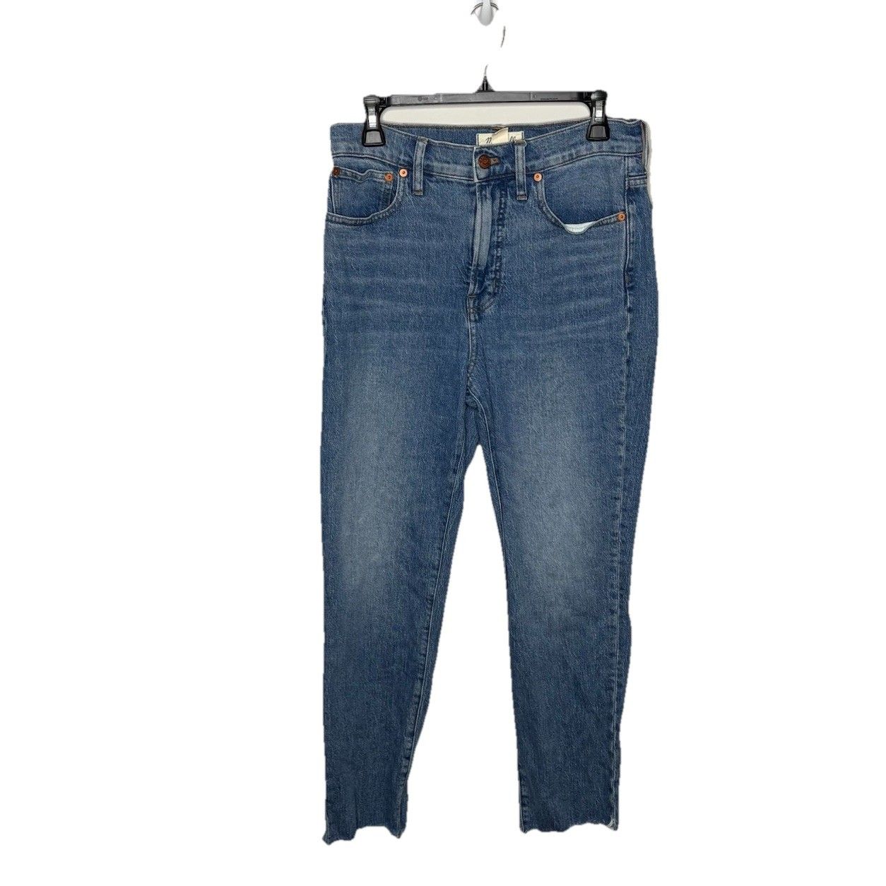 Madewell The Perfect Vintage Jean Denim Blue Jeans Raw Hem Women's 28